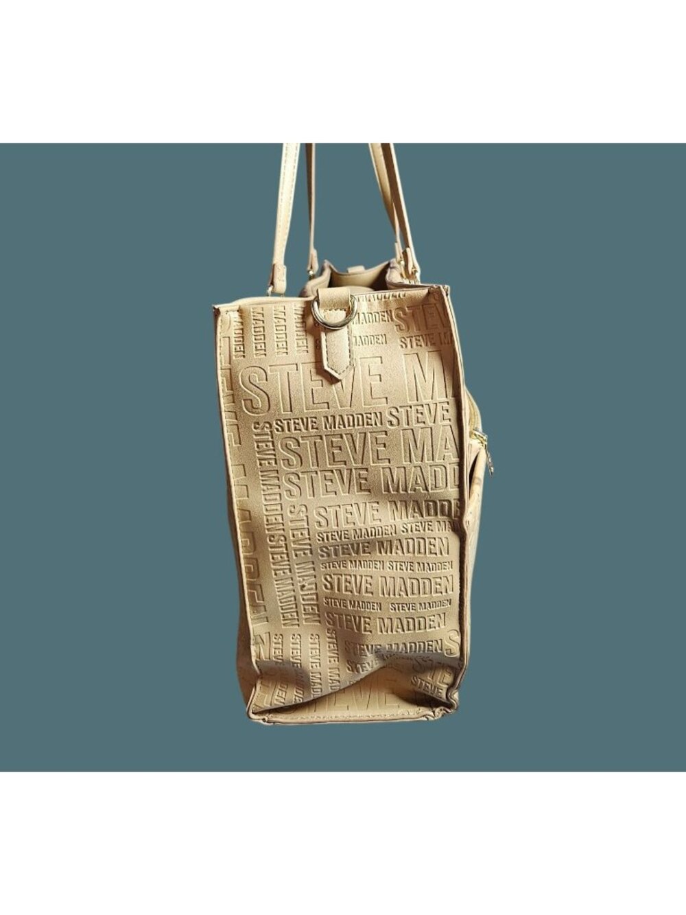 Steve Madden Large Embrossed Logo Crossbody Tote Bag -Travel Business - Picture 3 of 16